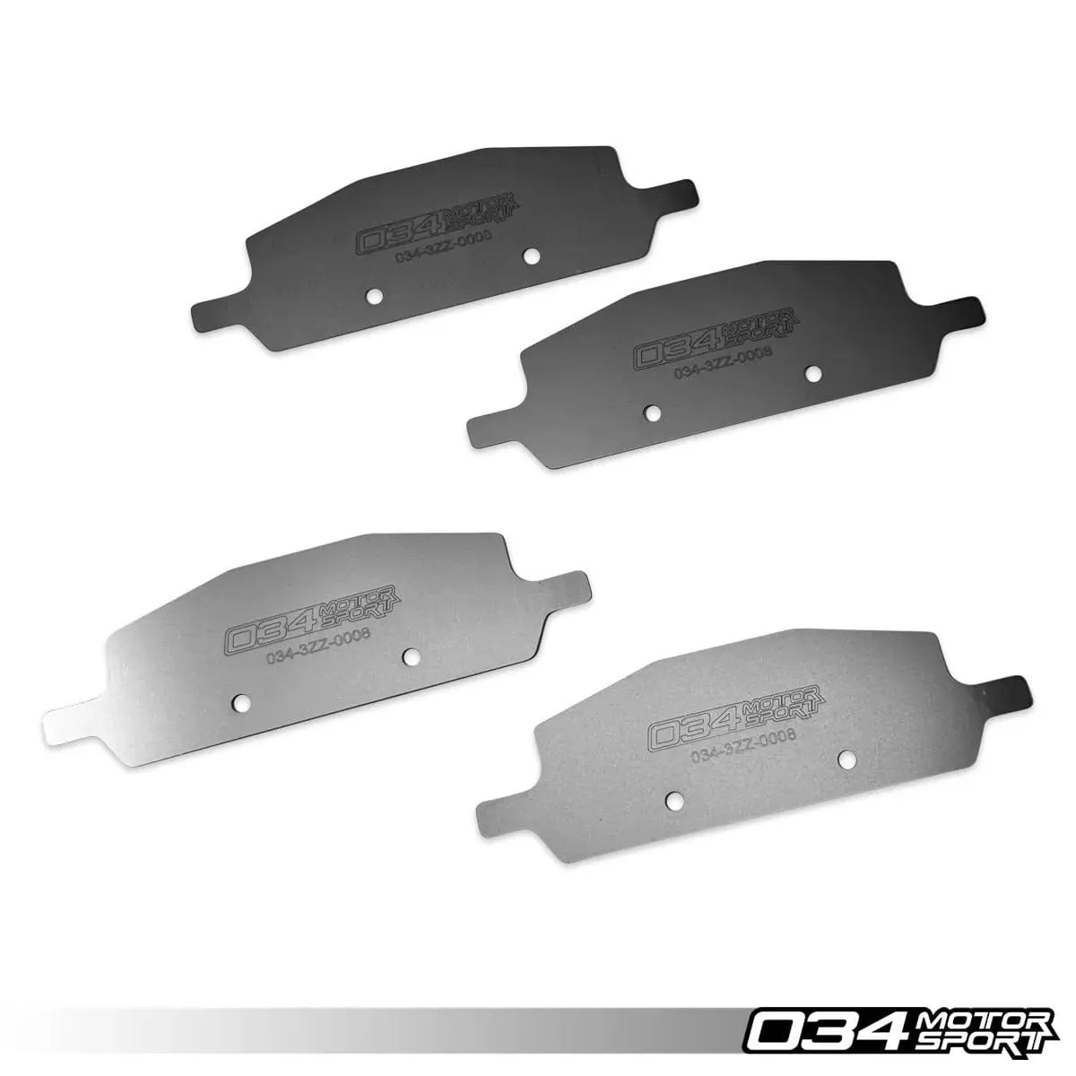 034Motorsport Titanium Brake Pad Shim Kit - Audi / B9 / B9.5 / S4 / S5 / SQ5 / RS5