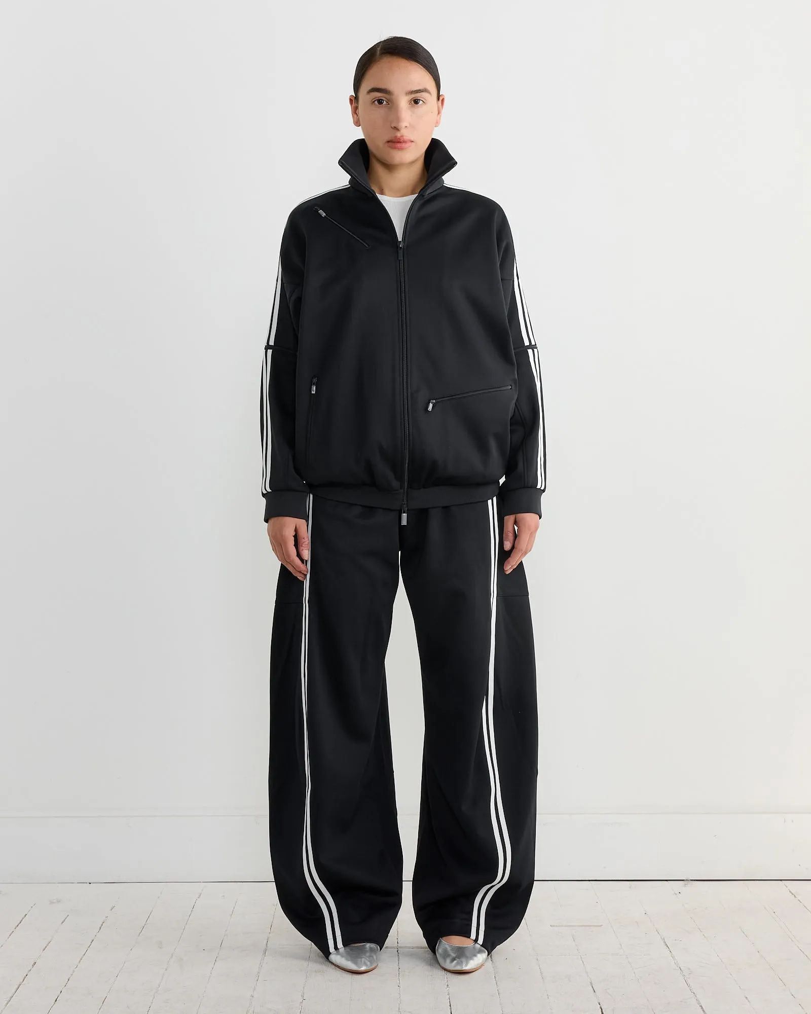 Active Knit Track Jacket in Navy