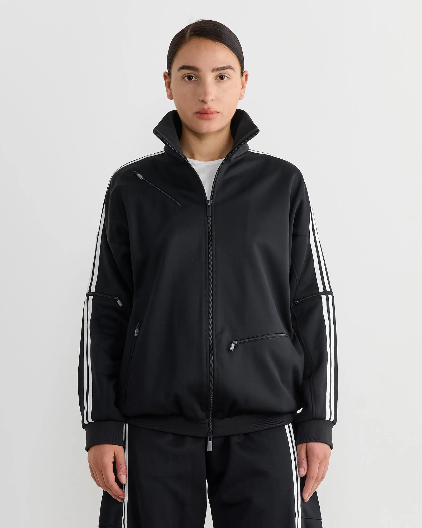 Active Knit Track Jacket in Navy