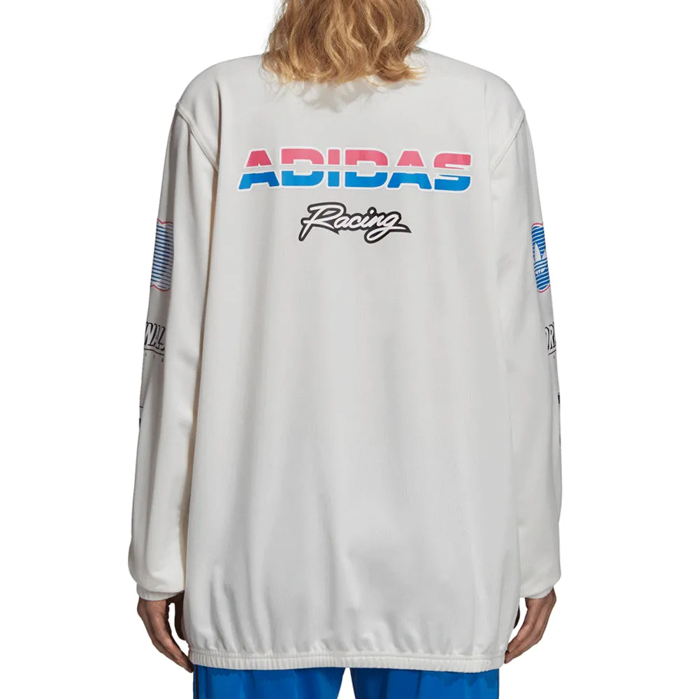 Adidas Originals Women's Athletic Track Jacket Chalk White/Red/Blue