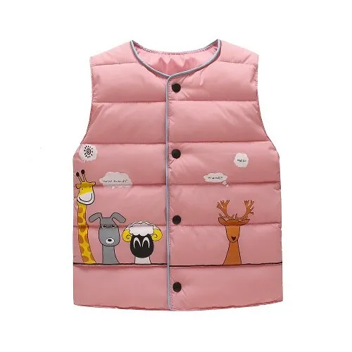 Animal Print Padded Jacket, Size 2-6 Yrs