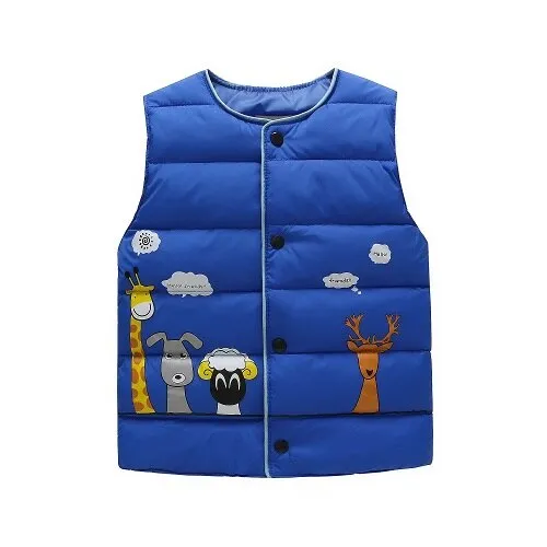 Animal Print Padded Jacket, Size 2-6 Yrs