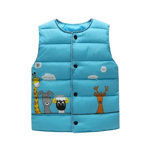 Animal Print Padded Jacket, Size 2-6 Yrs