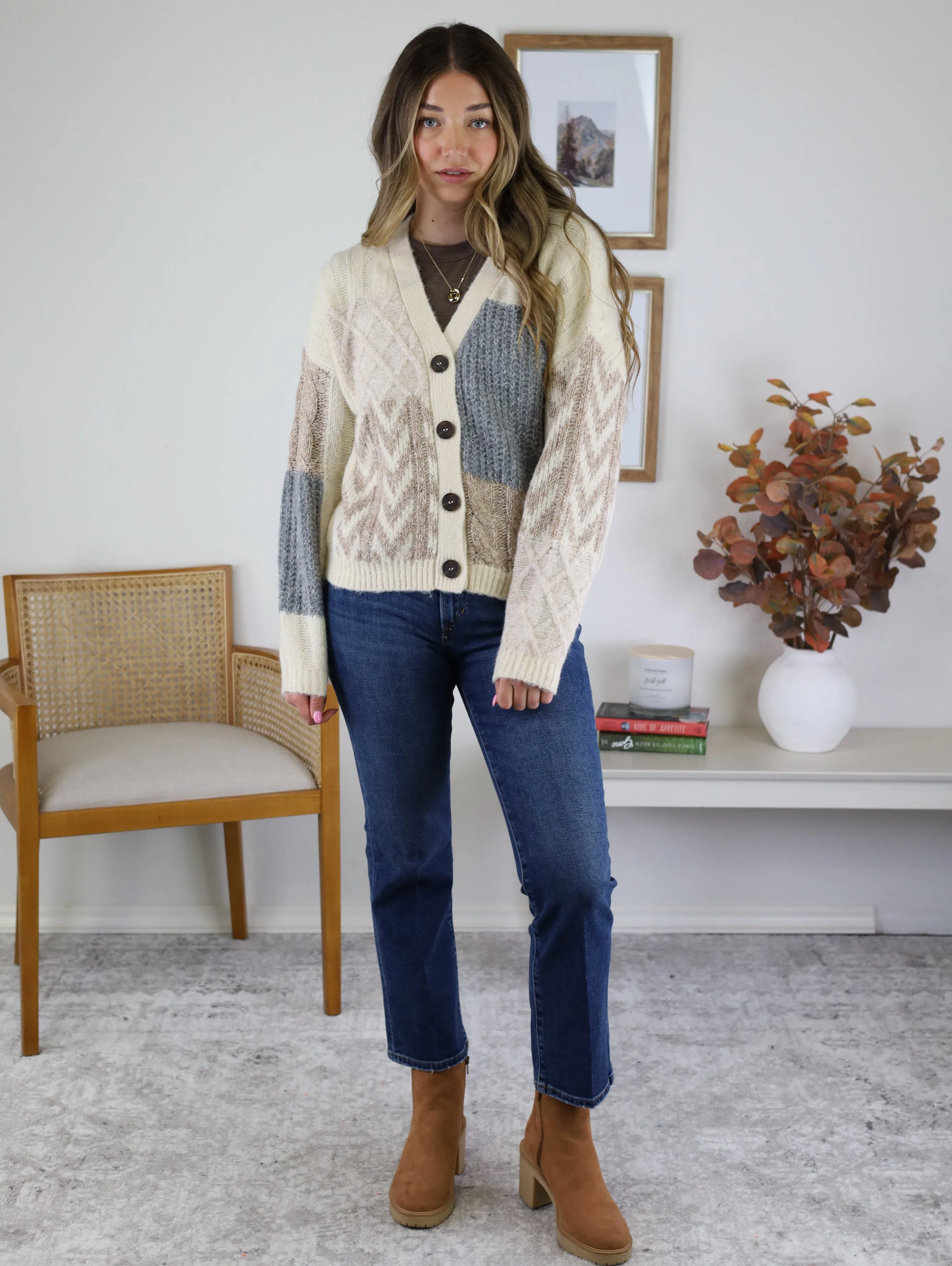 Annex Patchwork Cardigan