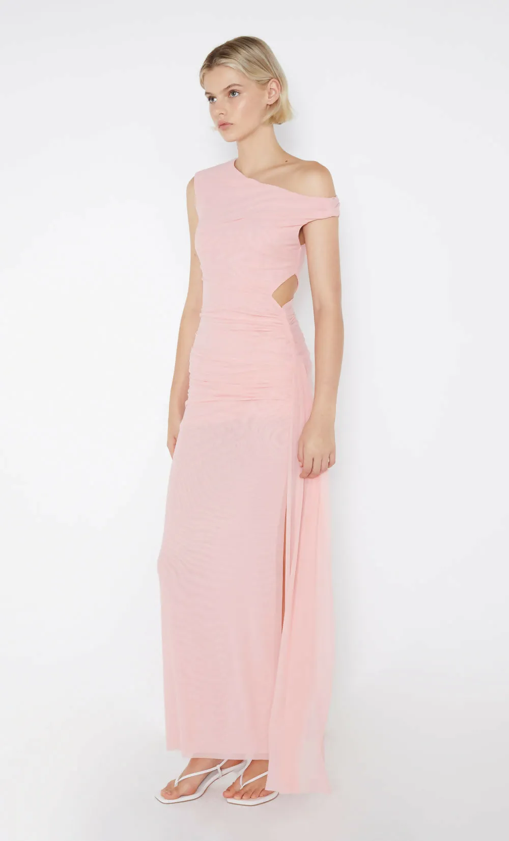 Bec & Bridge Victoria Asym Dusty Pink Size AU 8