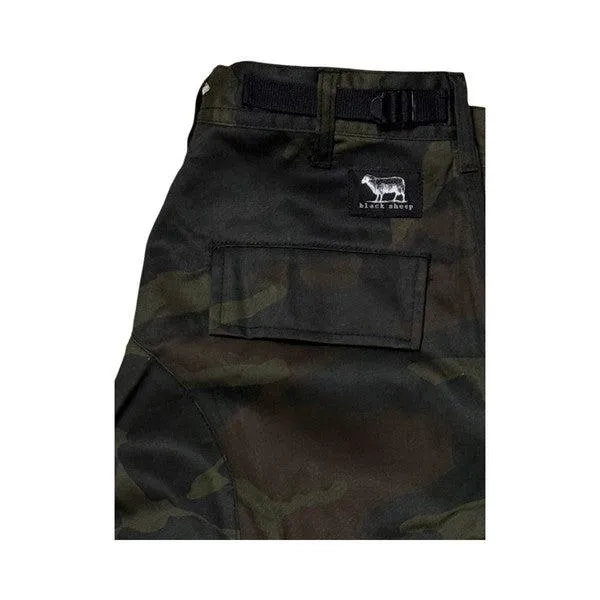 Black Sheep Cargo Skate Pants - Midnight Woodland Camo