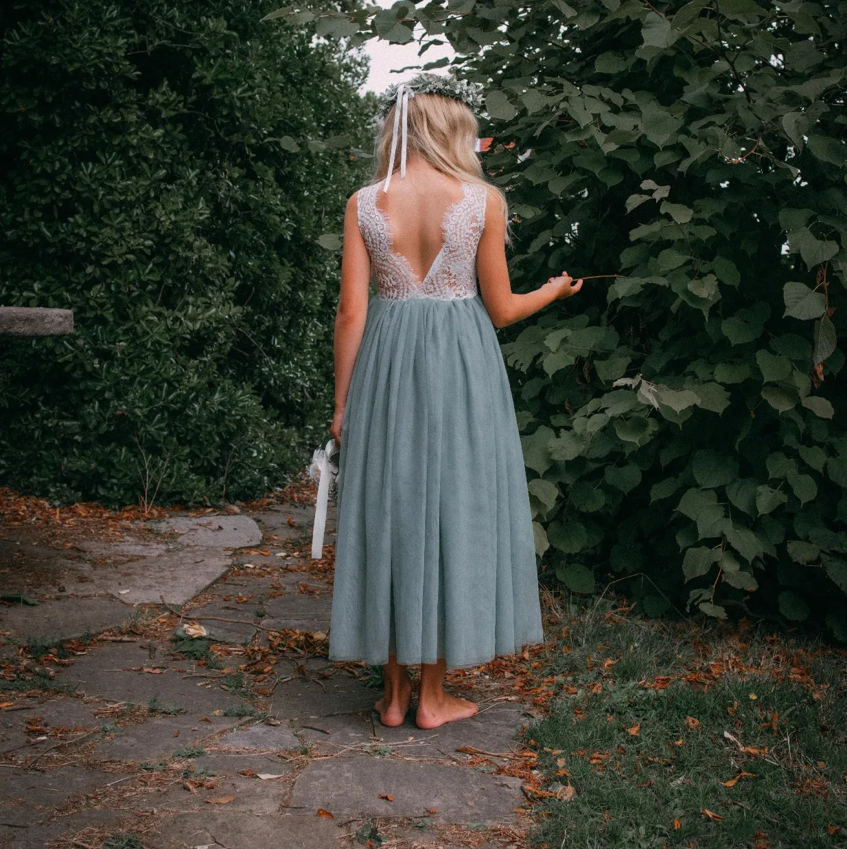 Bohemian Classic Dress - Sage Green