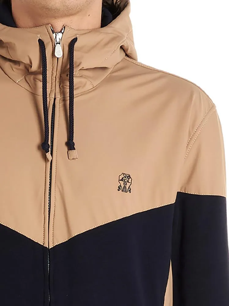 Brunello Cucinelli Contrasting Panelled Track Jacket