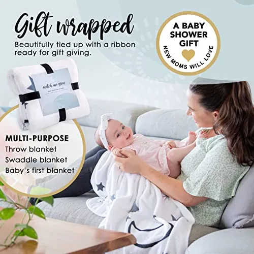CALLOO Baby Monthly Milestone Blanket Girl Stars