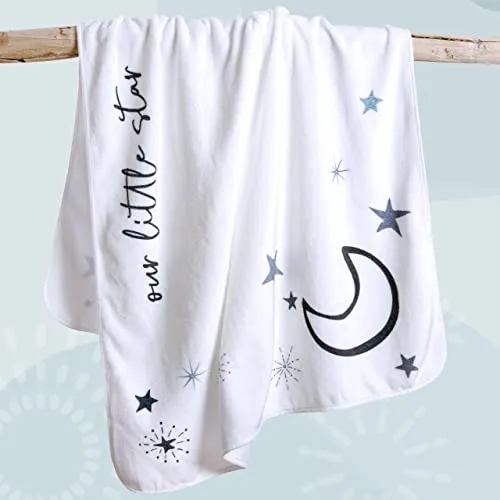 CALLOO Baby Monthly Milestone Blanket Girl Stars