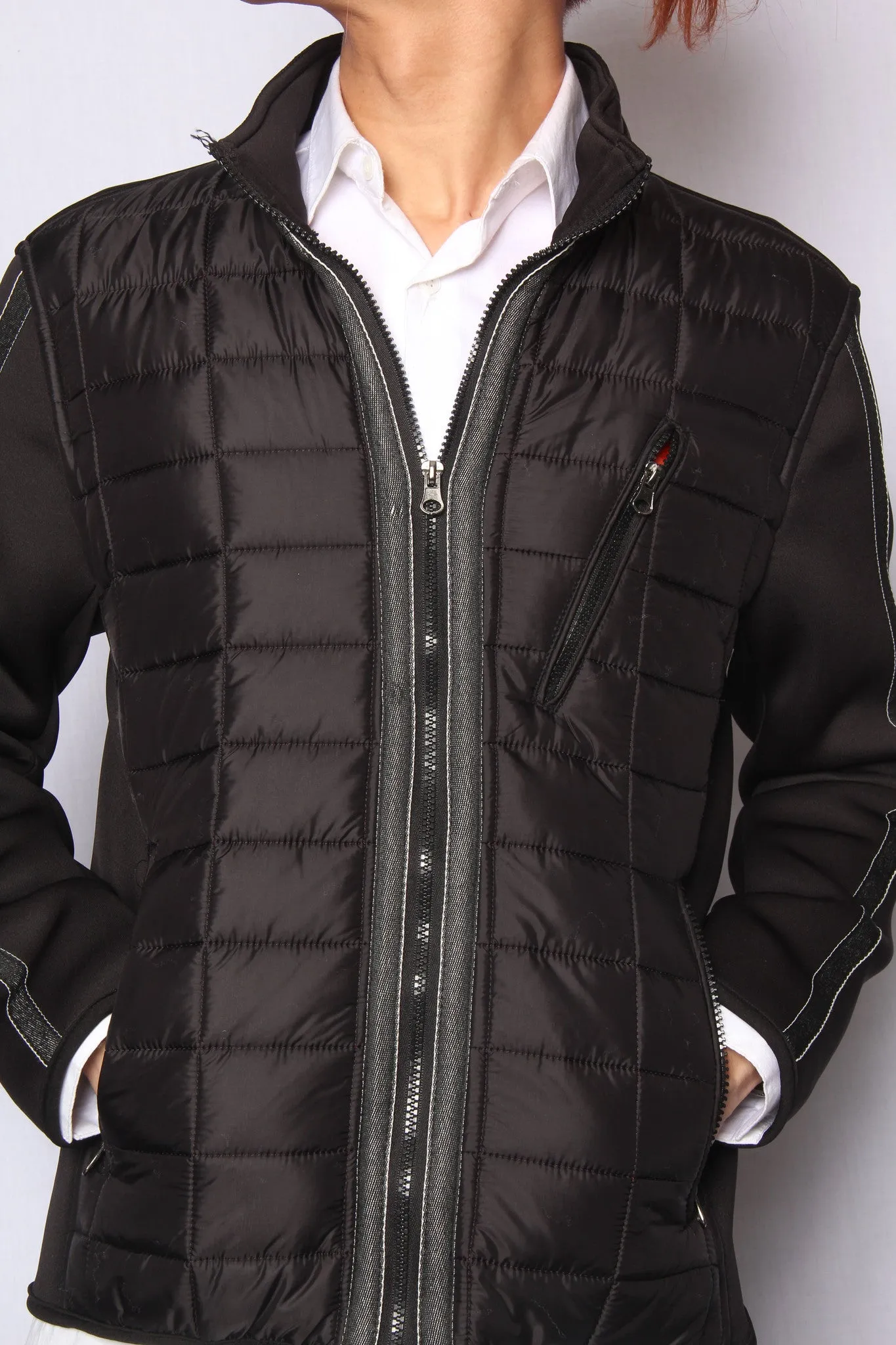 Chamonix Noir Blazer Quilted Jacket