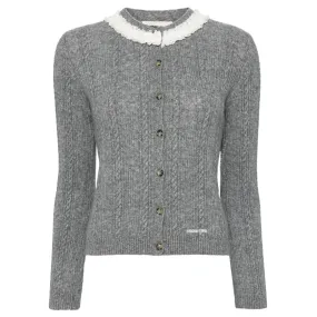 Collar Embellished Cardigan