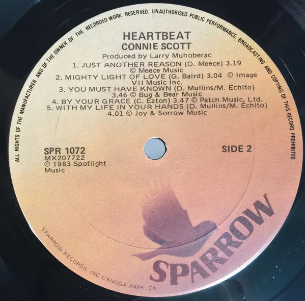 Connie Scott - Heartbeat (LP, Album) (VG )