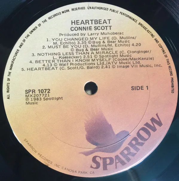 Connie Scott - Heartbeat (LP, Album) (VG )