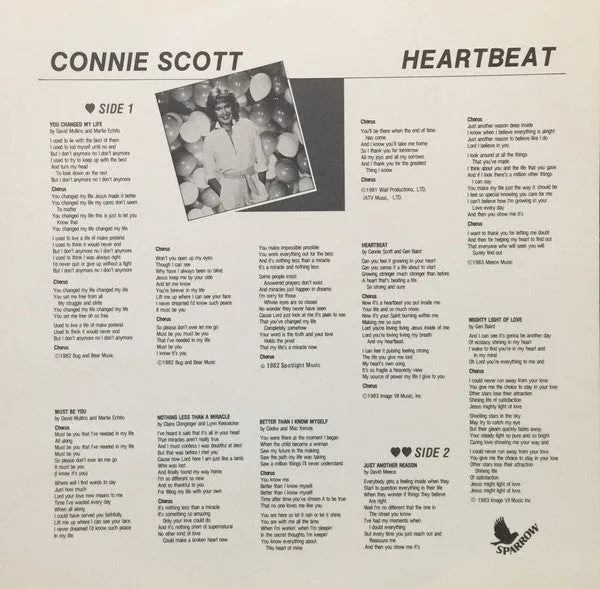 Connie Scott - Heartbeat (LP, Album) (VG )