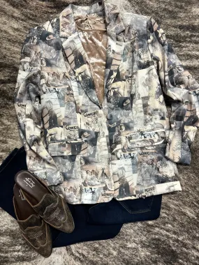 Cowgirl Print Blazer