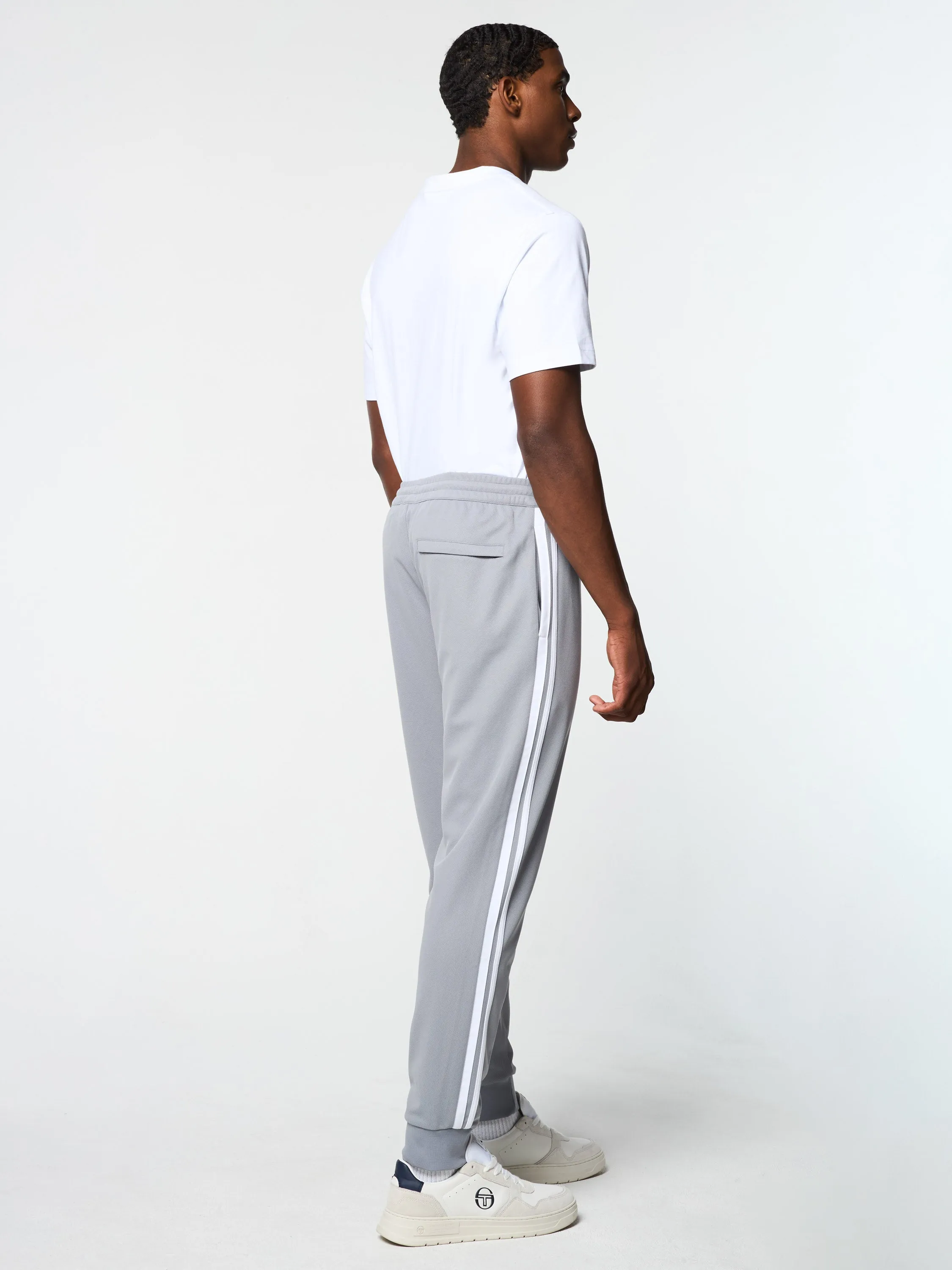 Damarindo Track Pant- Sleet/ White