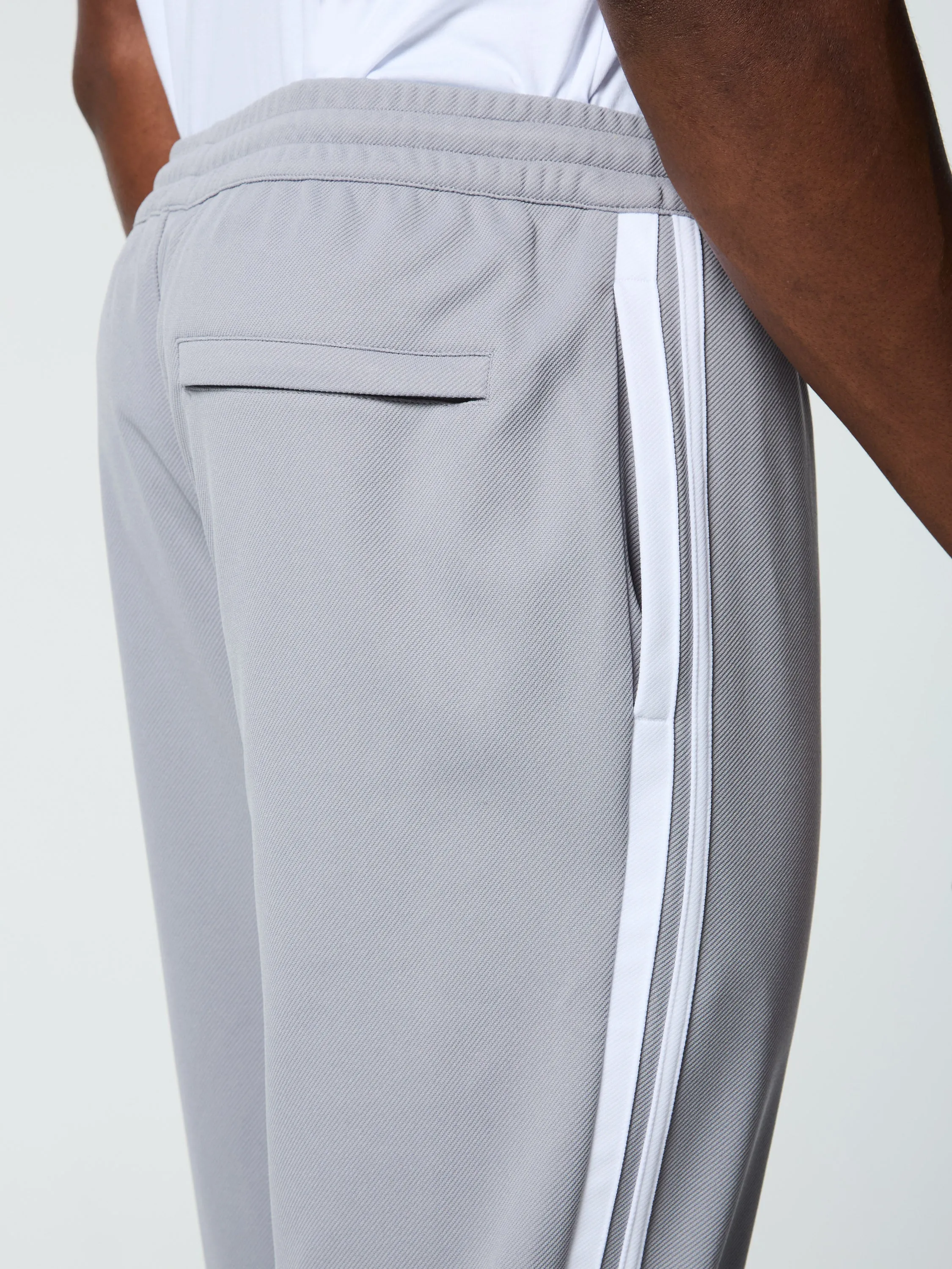 Damarindo Track Pant- Sleet/ White