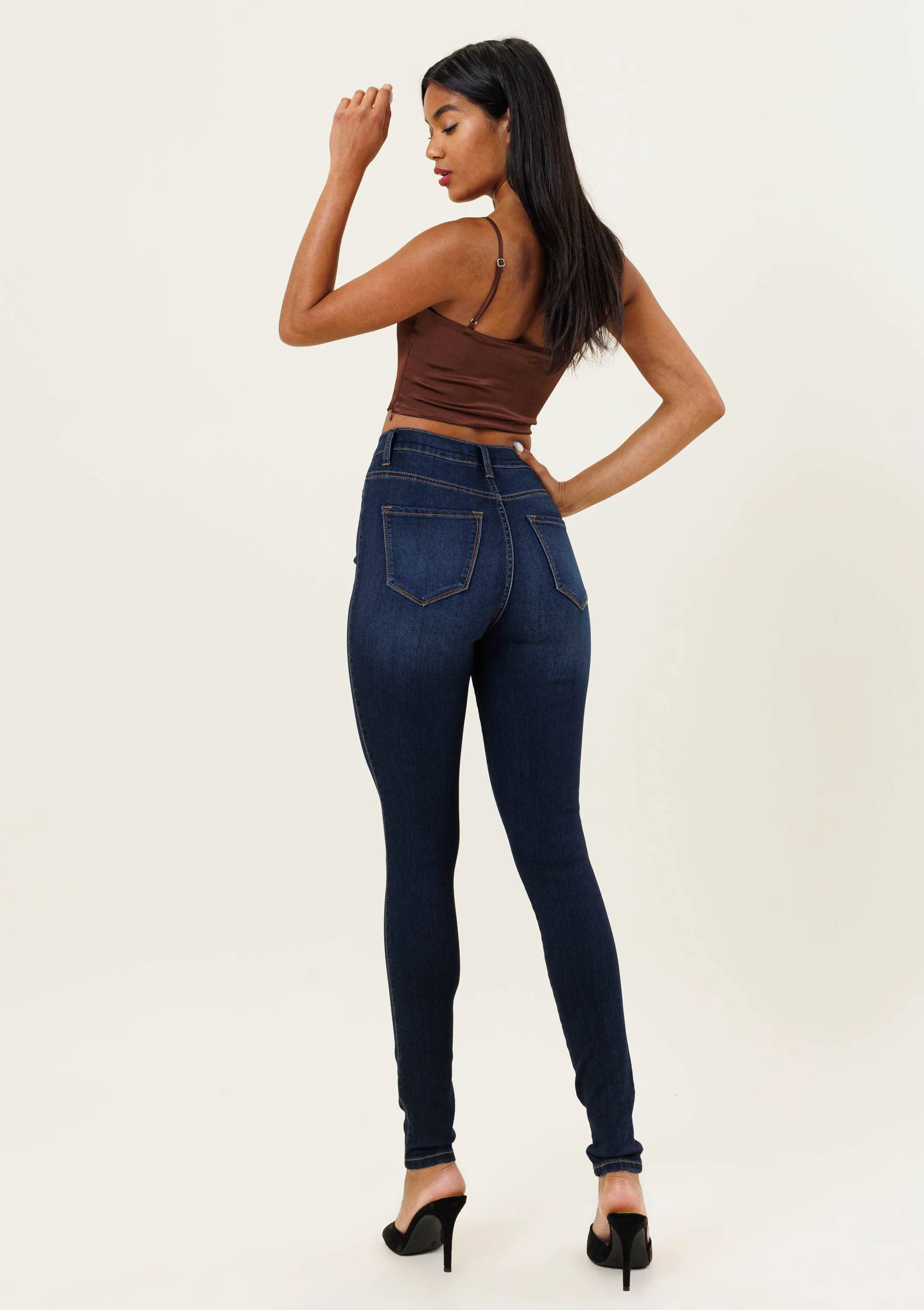 Dark Stone Skinny Jeans