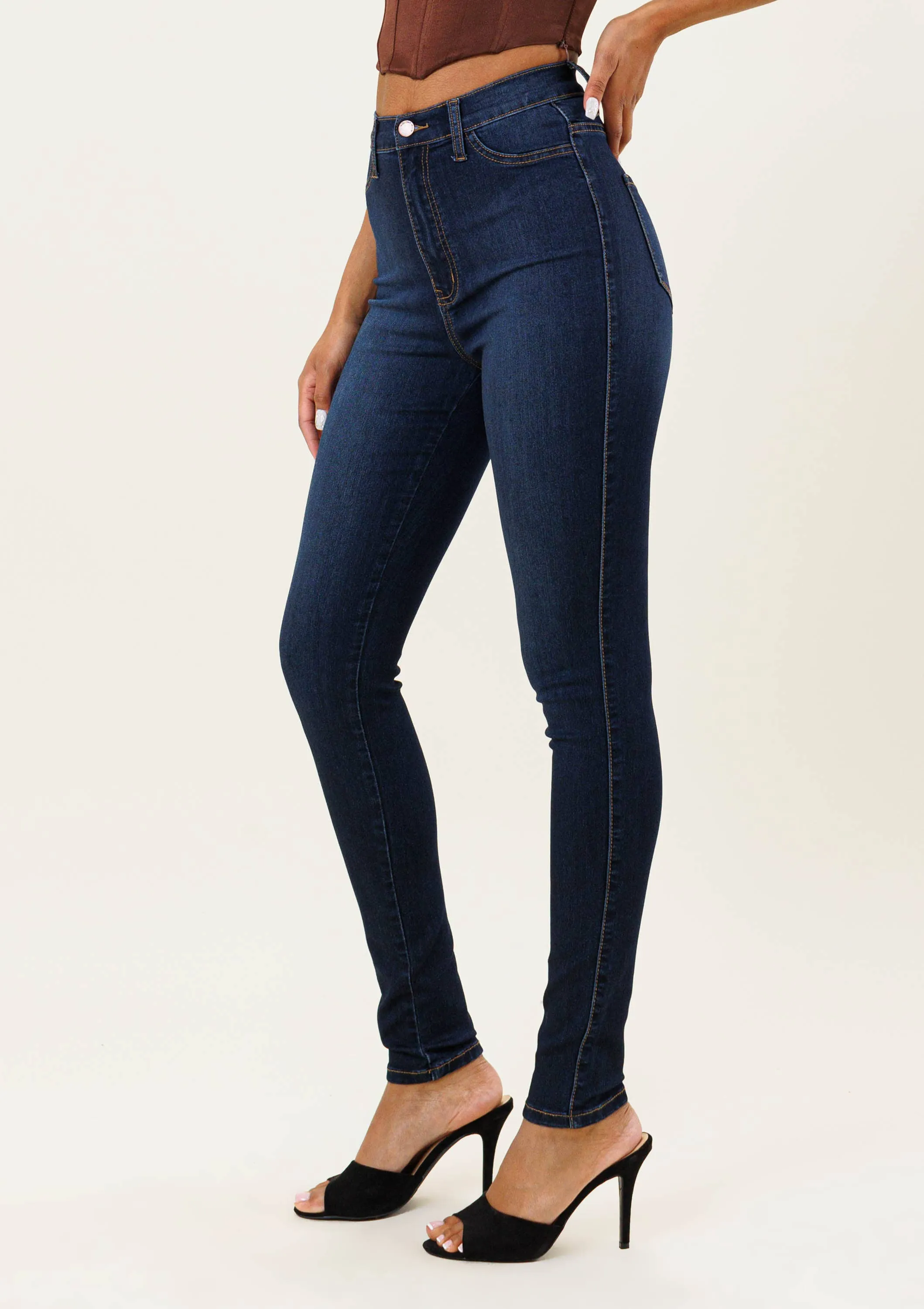 Dark Stone Skinny Jeans