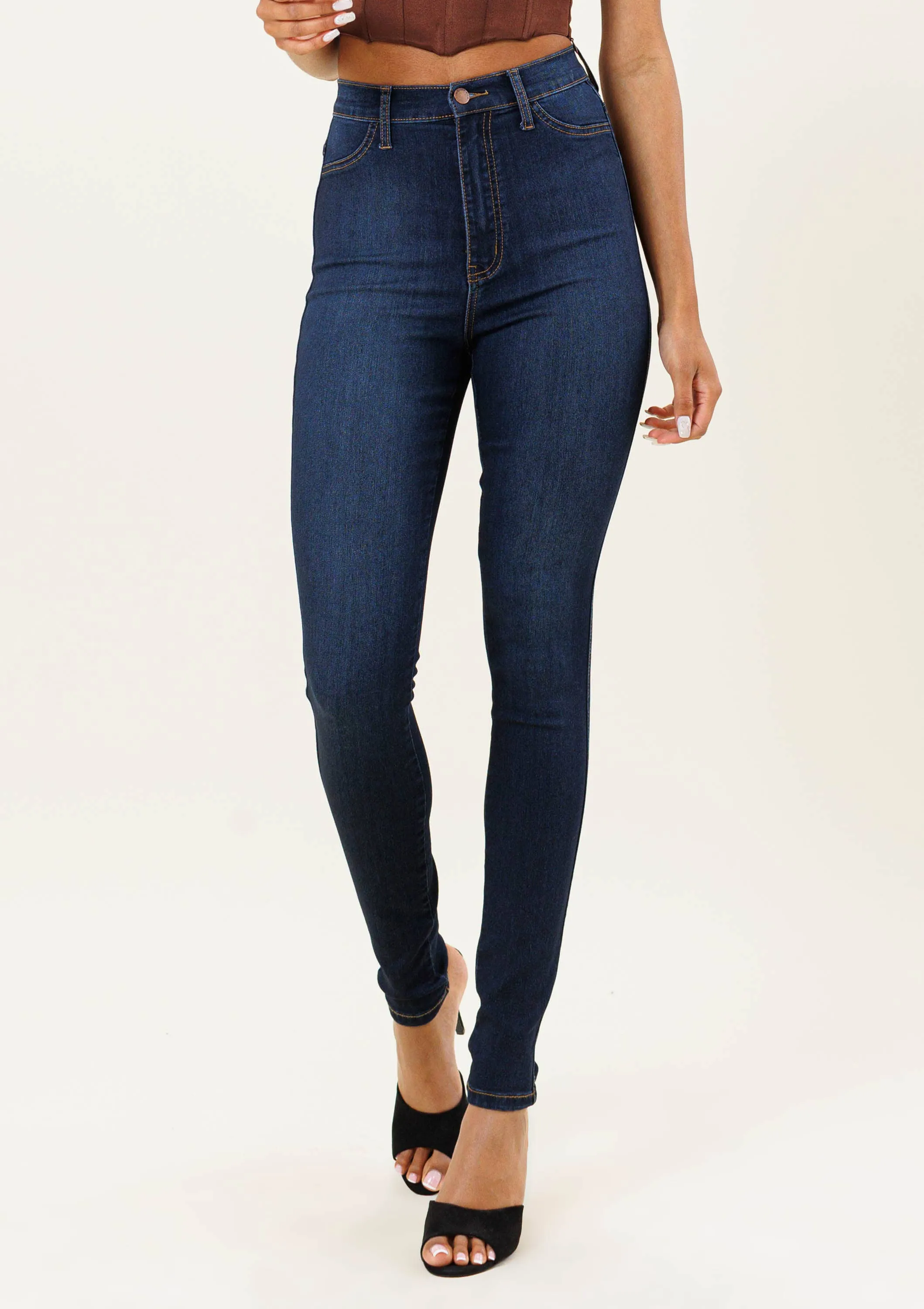 Dark Stone Skinny Jeans