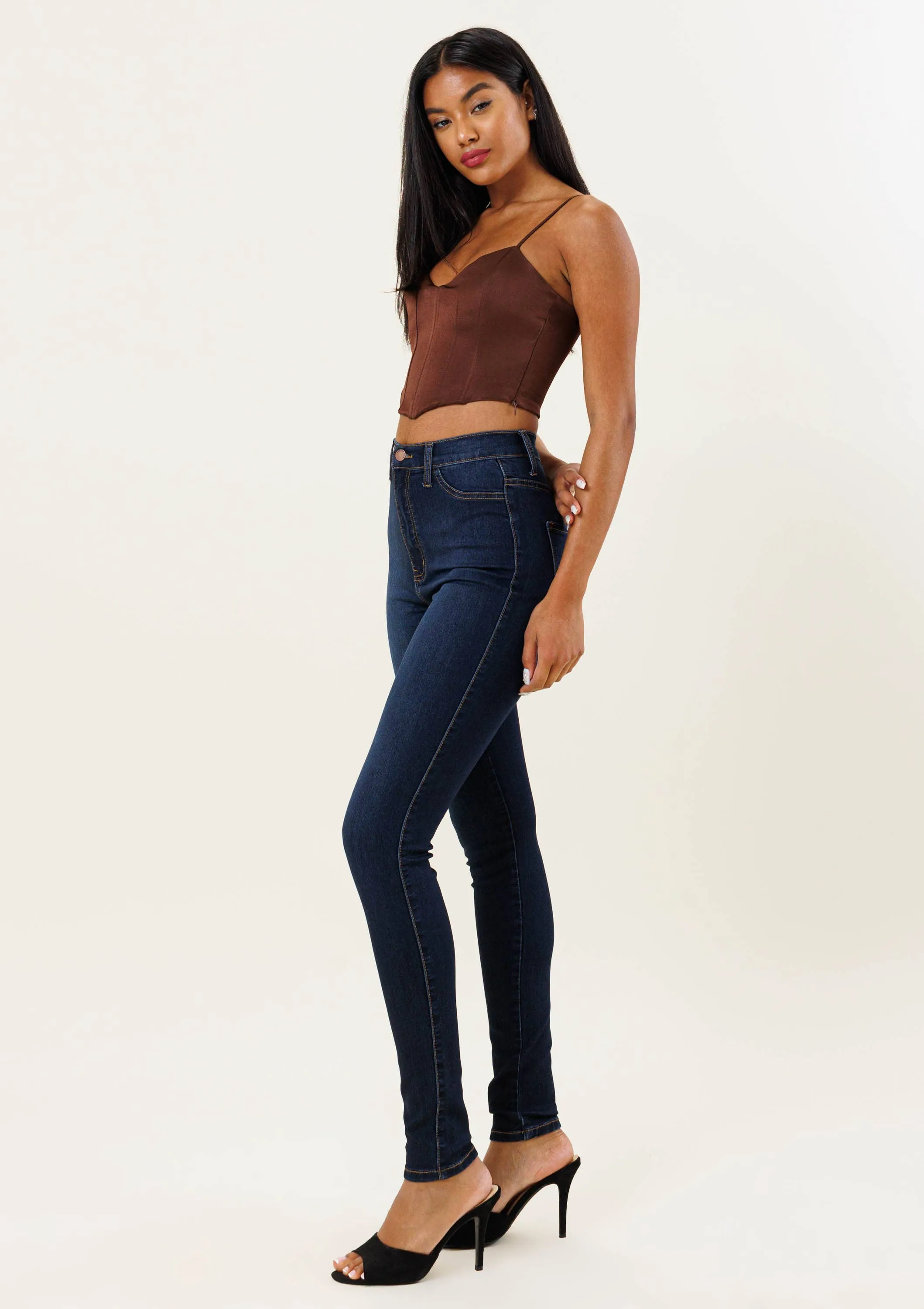 Dark Stone Skinny Jeans