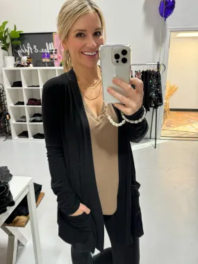 Easy Does It Cardigan in Black