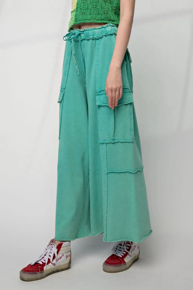 Feeling Good Utility Wide Leg Terry Pants
