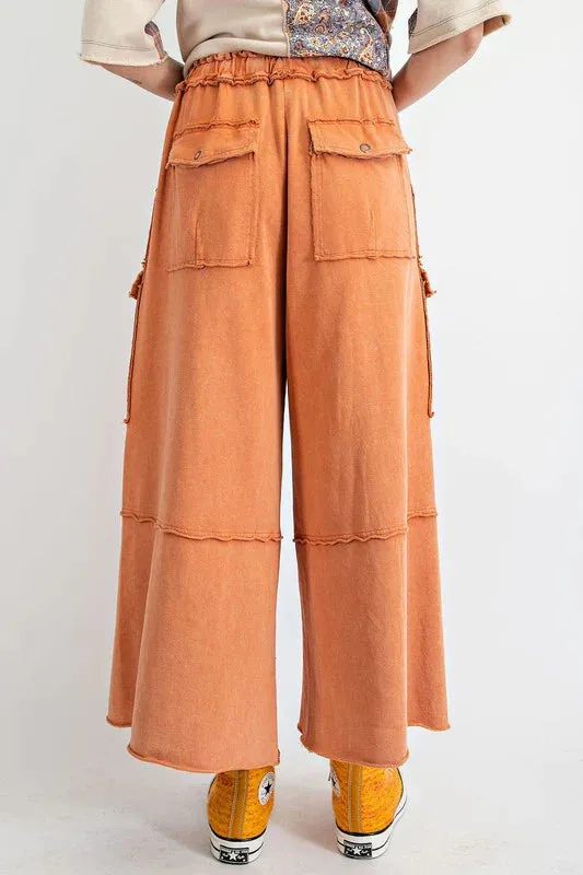 Feeling Good Utility Wide Leg Terry Pants