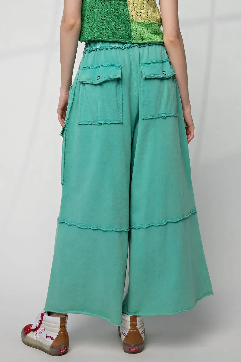 Feeling Good Utility Wide Leg Terry Pants