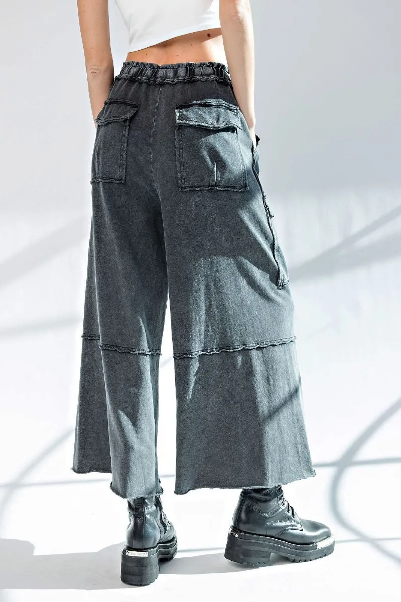 Feeling Good Utility Wide Leg Terry Pants