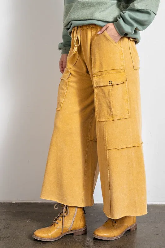 Feeling Good Utility Wide Leg Terry Pants