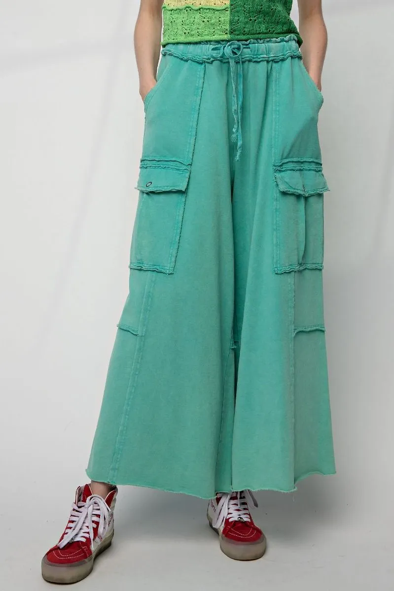 Feeling Good Utility Wide Leg Terry Pants