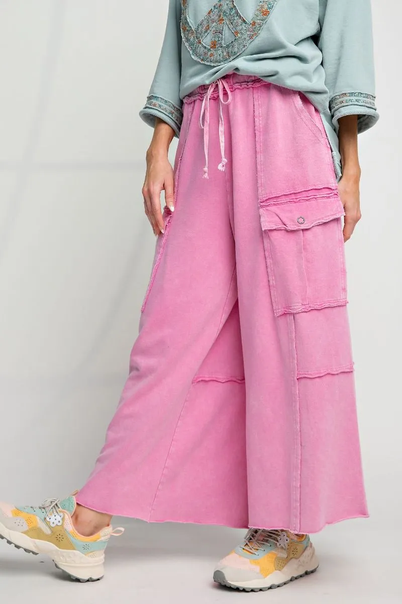 Feeling Good Utility Wide Leg Terry Pants