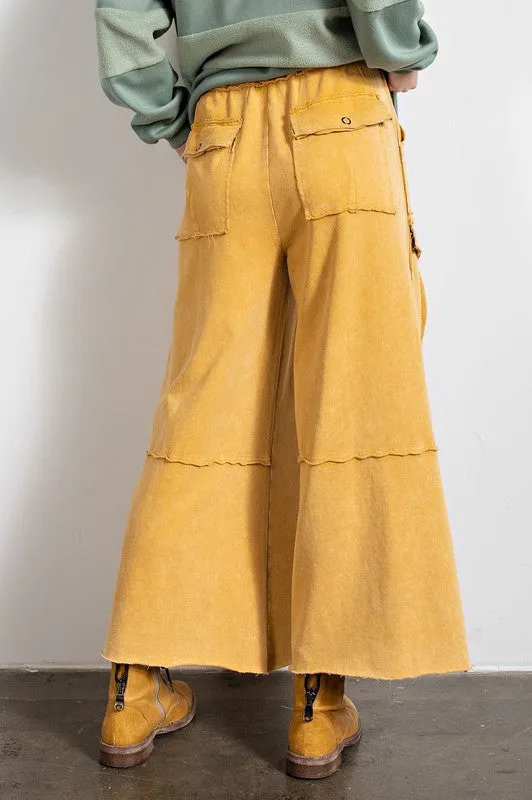 Feeling Good Utility Wide Leg Terry Pants