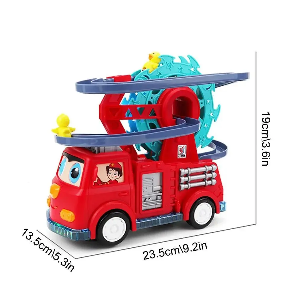 Fire Rail Car with Duck Slide Track
