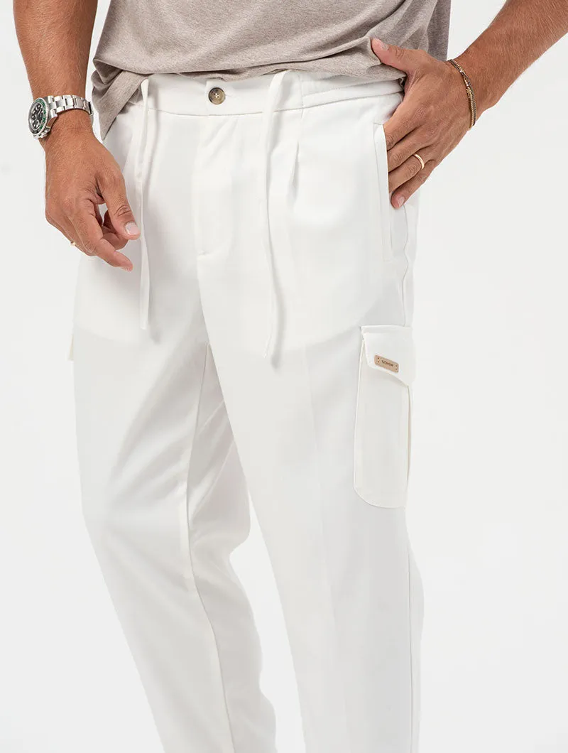 GARY GOLF CARGO PANTS IN WHITE