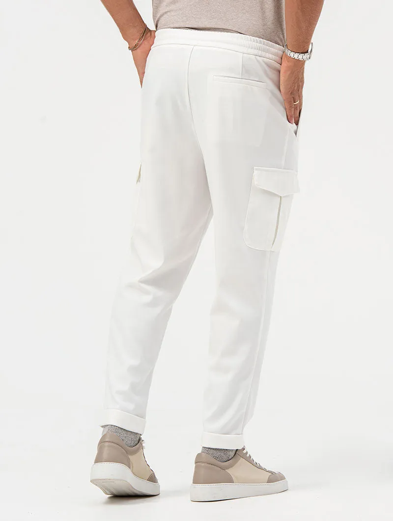 GARY GOLF CARGO PANTS IN WHITE