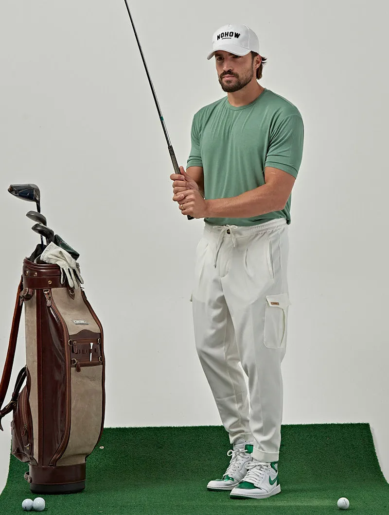 GARY GOLF CARGO PANTS IN WHITE