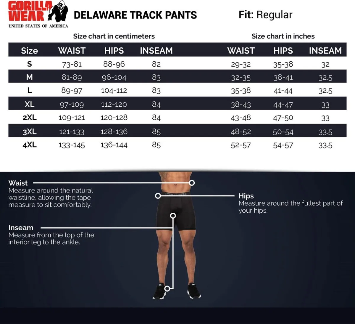 Gorilla Wear Delaware Track Pants - Black