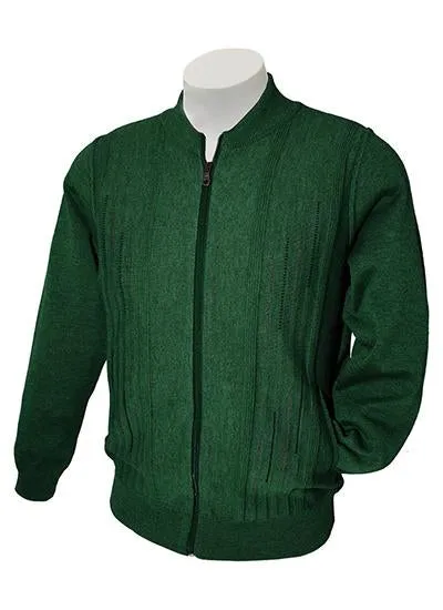Italian Mens Zip Cardigan with Pockets