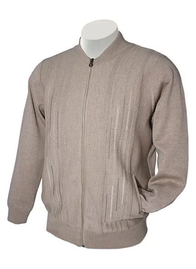 Italian Mens Zip Cardigan with Pockets