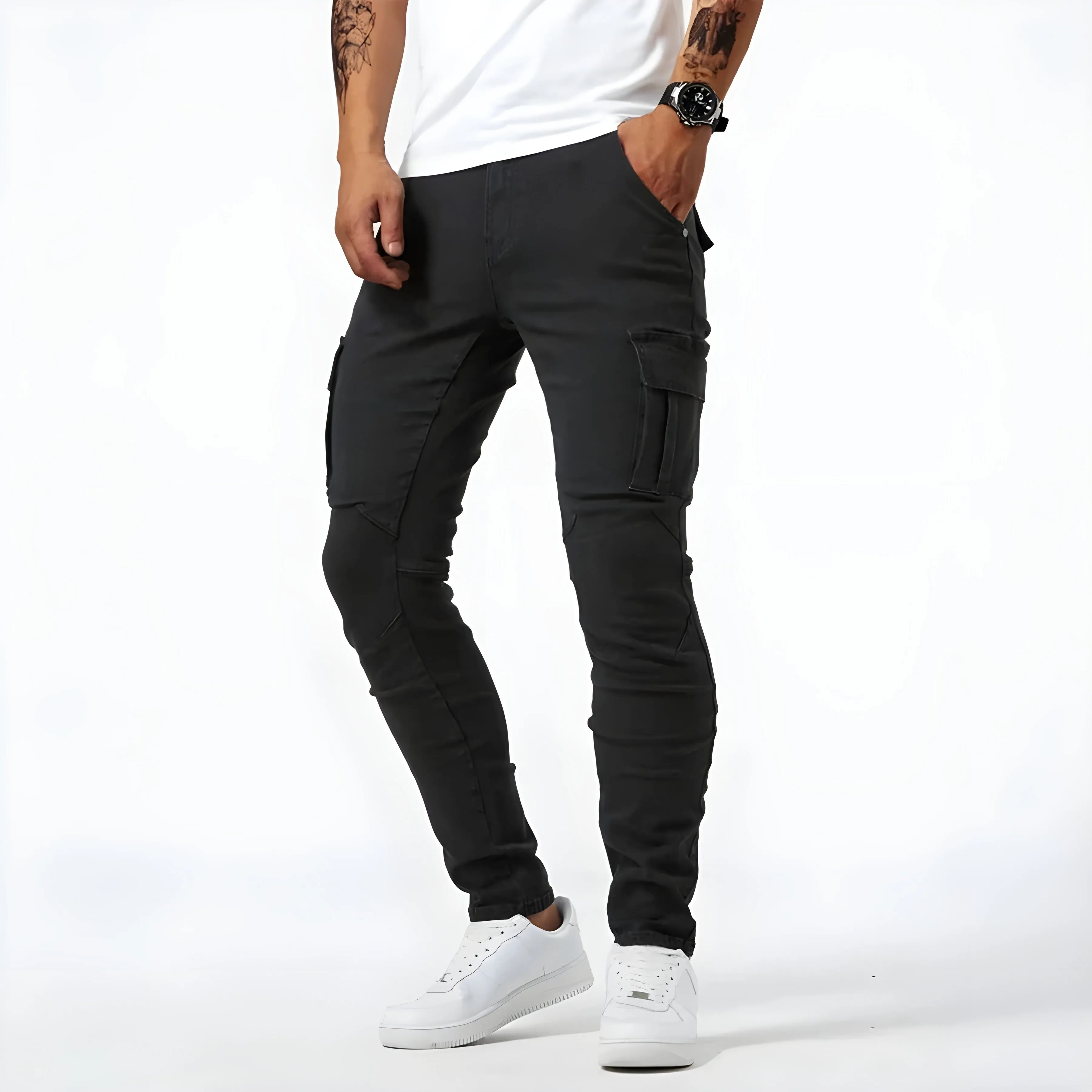 Jeans Pelli – Stretch Denim Cargo Pants