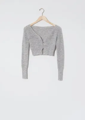 Le Cardigan Alzou — Light Grey