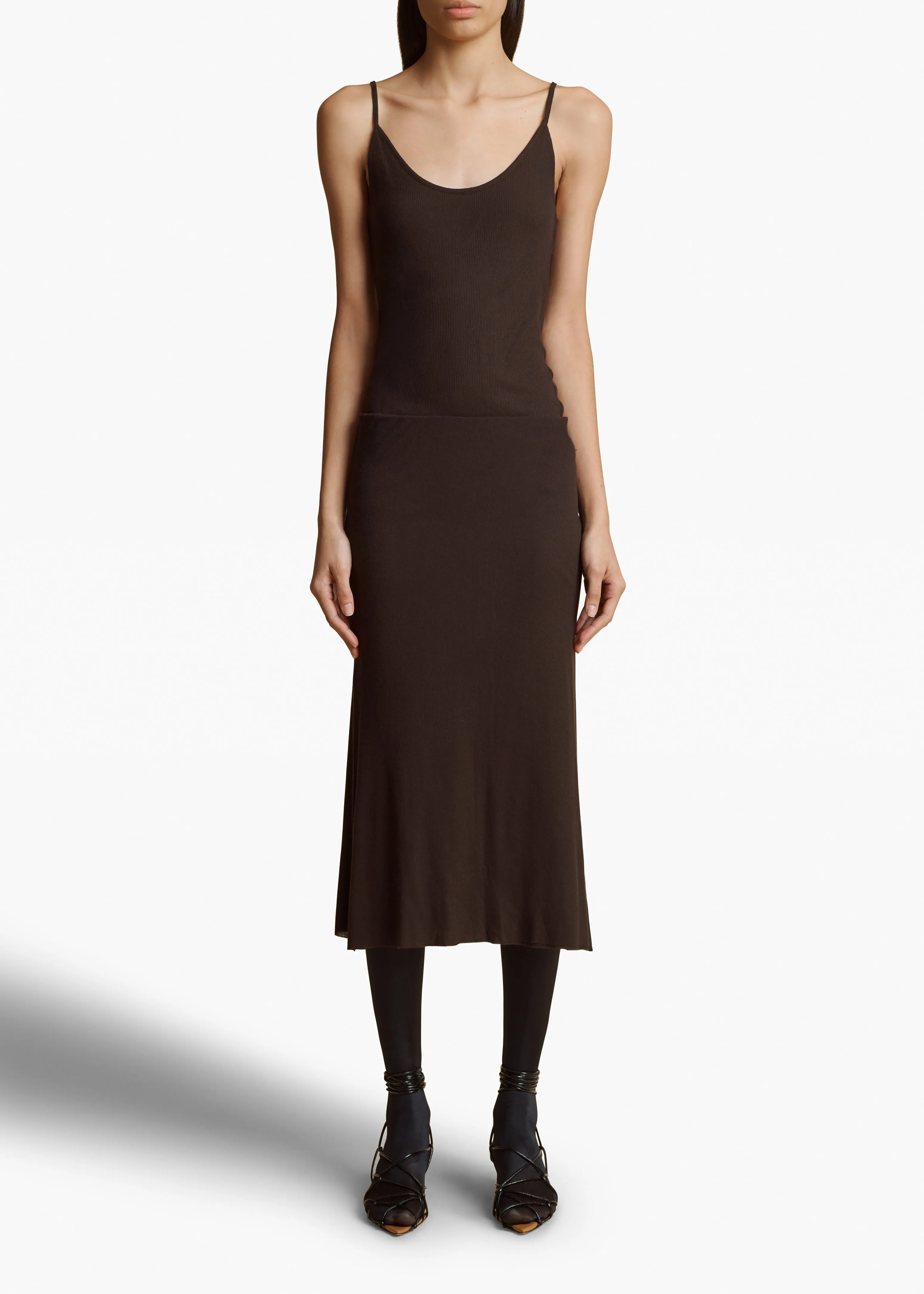 Leema Skirt in Dark Brown