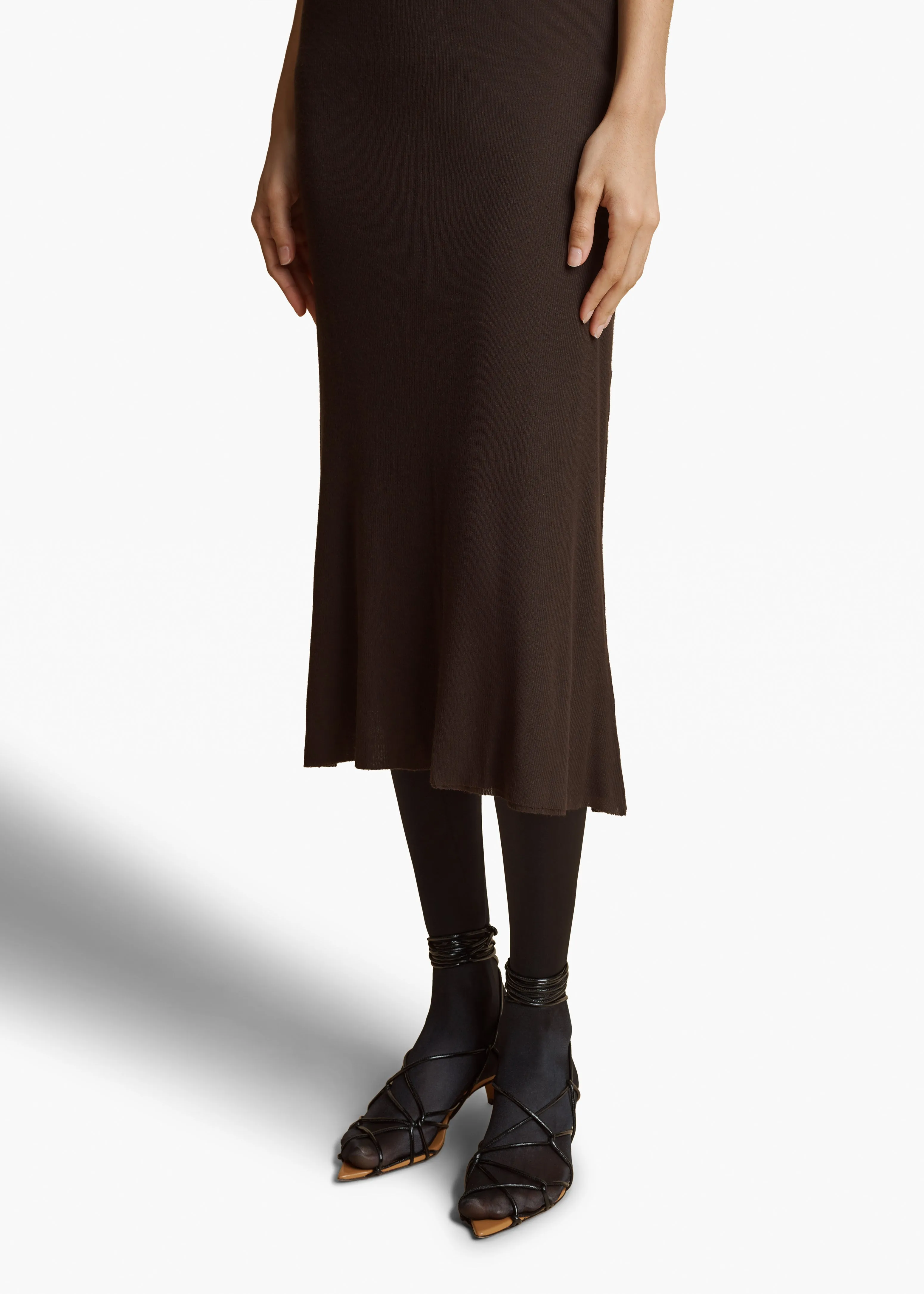 Leema Skirt in Dark Brown