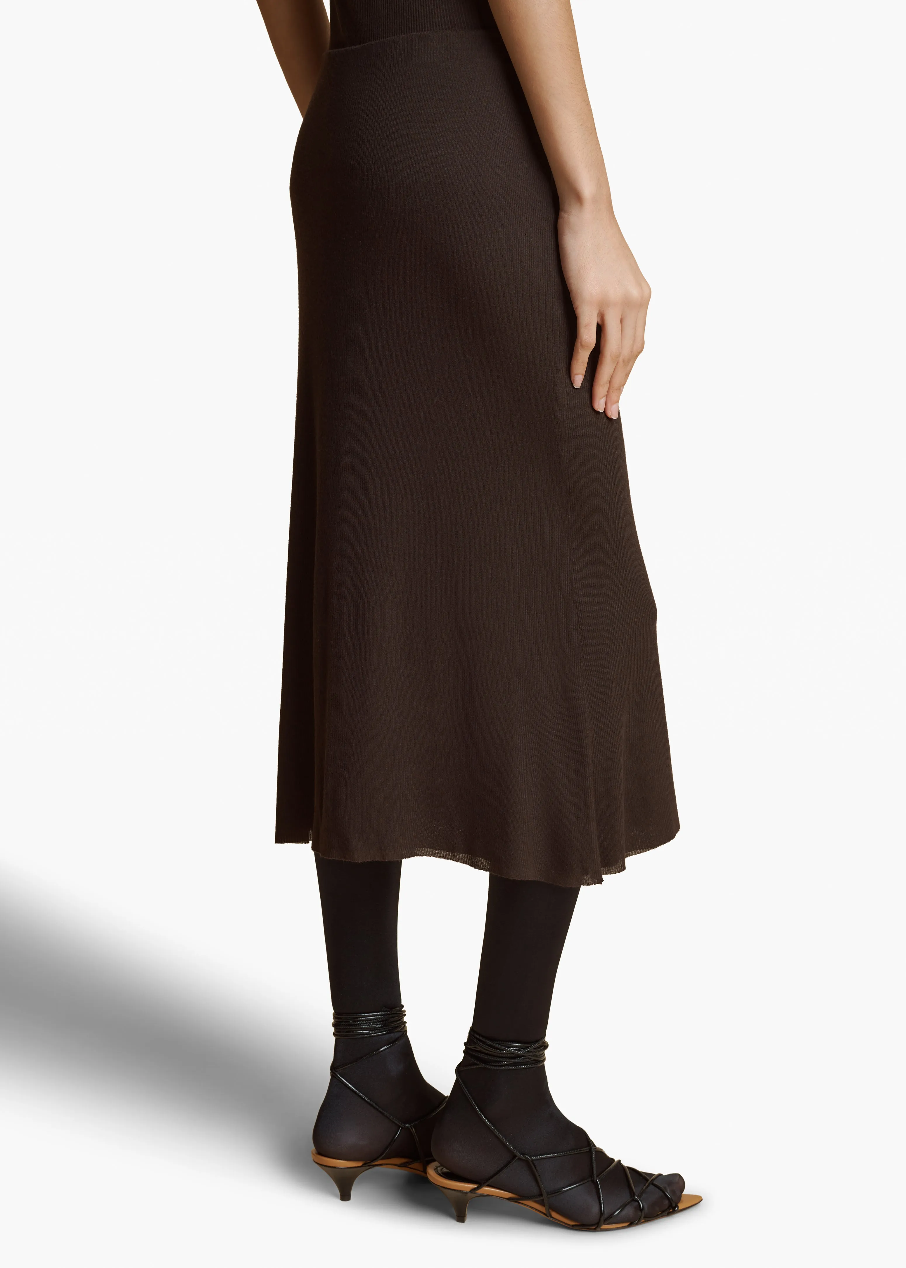 Leema Skirt in Dark Brown