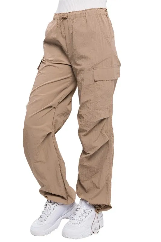 Loose Fit Parachute Cargo Pants