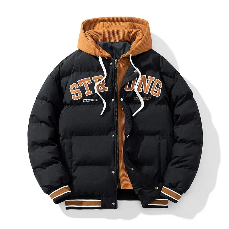 Men's Windproof Hooded Thick Thermal Jacket