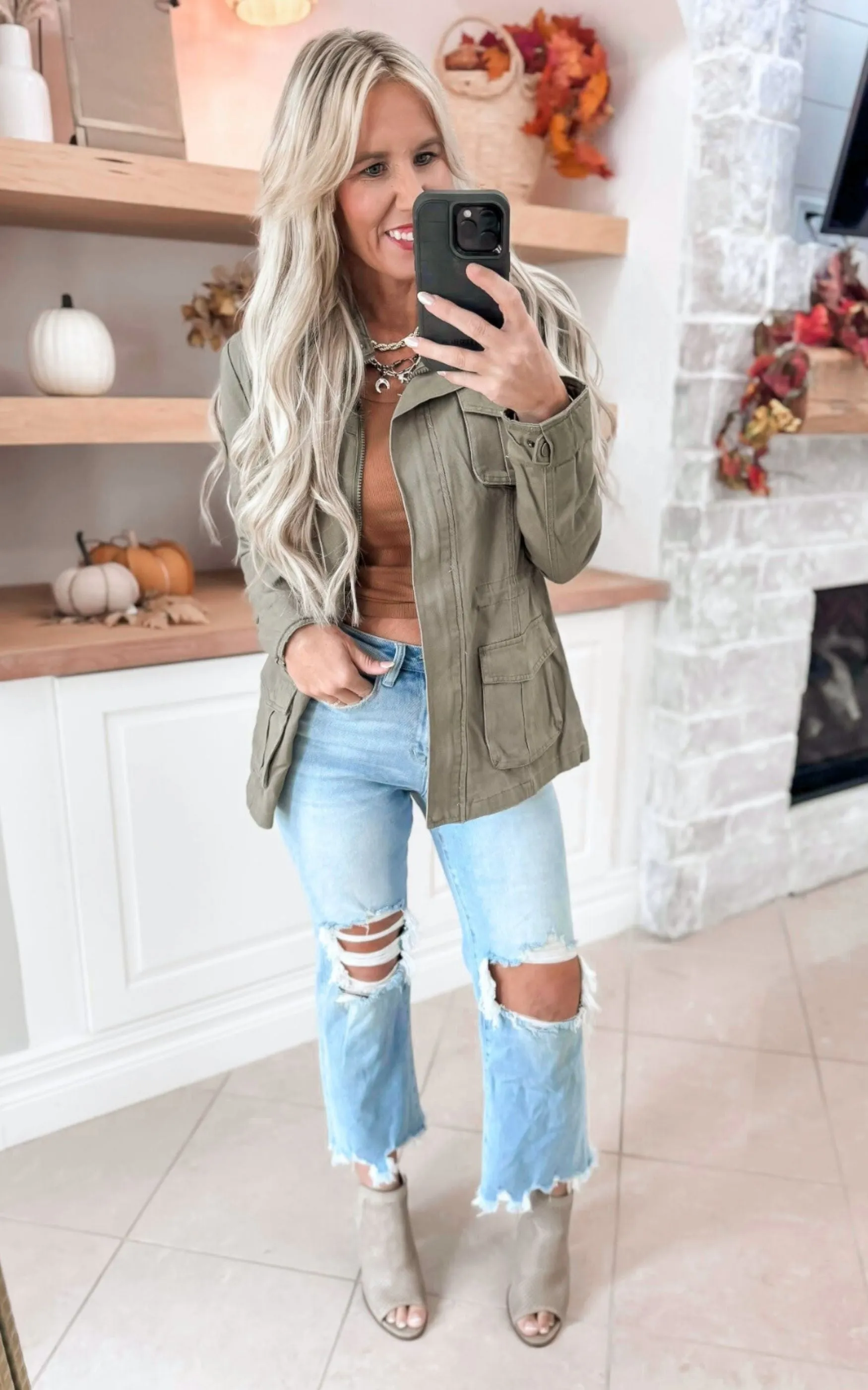 Mica 90's Vintage Crop Flare Denim Jeans *
